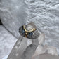 藍色托帕石 鍍925銀戒指