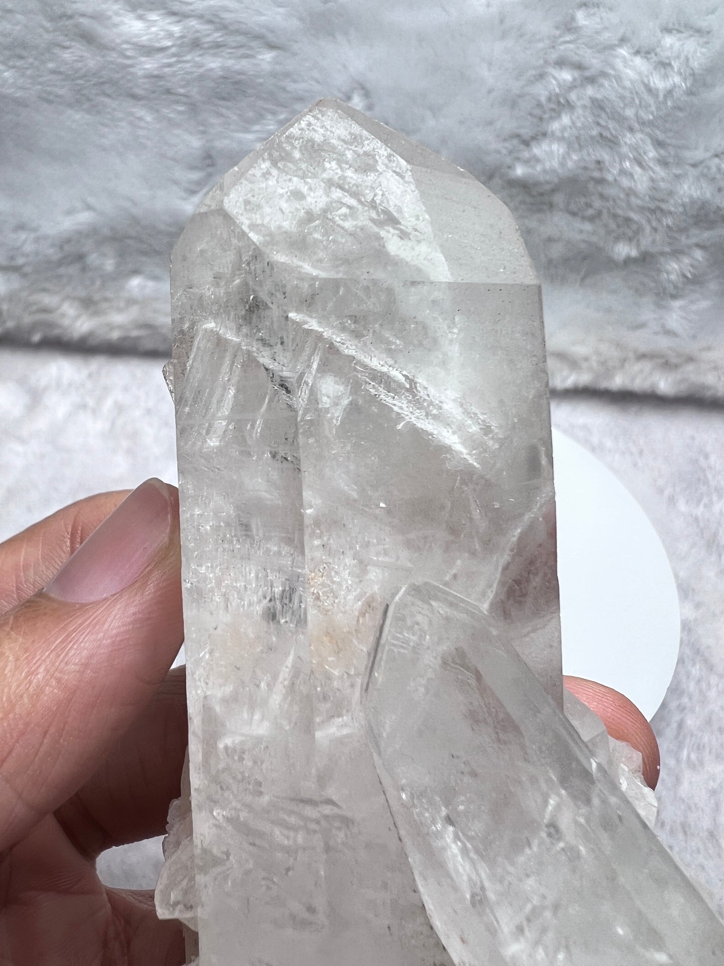白水晶 晶簇-121*82*34mm+