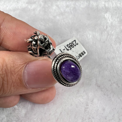 紫龍晶925銀戒指